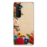 Le Balvo Xiaomi Mi 10 Lite Uyumlu İşlemeli İğne Oyası Baskılı Silikon Kılıf