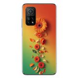 Le Balvo Xiaomi Mi 10 T Uyumlu Ayçiçeği Bükleleri Baskılı Silikon Kılıf