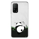 Le Balvo Xiaomi Mi 10 T Uyumlu Bambuya Çıkan Panda Baskılı Silikon Kılıf