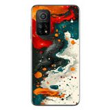 Le Balvo Xiaomi Mi 10 T Uyumlu Boya Karışımı Baskılı Silikon Kılıf