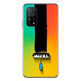 Le Balvo Xiaomi Mi 10 T Uyumlu Boya Rulosu Baskılı Silikon Kılıf