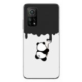 Le Balvo Xiaomi Mi 10 T Uyumlu Boyacı Panda Baskılı Silikon Kılıf