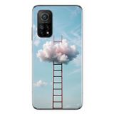 Le Balvo Xiaomi Mi 10 T Uyumlu Buluta Çıkan Merdiven Baskılı Silikon Kılıf