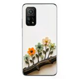 Le Balvo Xiaomi Mi 10 T Uyumlu Dalda Açan Çiçekler Baskılı Silikon Kılıf
