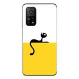 Le Balvo Xiaomi Mi 10 T Uyumlu Dişi Kedi Baskılı Silikon Kılıf