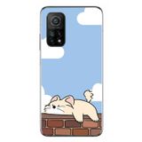 Le Balvo Xiaomi Mi 10 T Uyumlu Duvar Üstünde Kedi Baskılı Silikon Kılıf