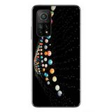 Le Balvo Xiaomi Mi 10 T Uyumlu Gezegenlerin Dansı Baskılı Silikon Kılıf