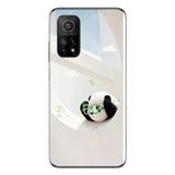 Le Balvo Xiaomi Mi 10 T Uyumlu Gözlüklü Panda Baskılı Silikon Kılıf