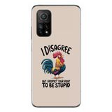 Le Balvo Xiaomi Mi 10 T Uyumlu I Disagree Baskılı Silikon Kılıf