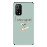 Le Balvo Xiaomi Mi 10 T Uyumlu I'm Pregnant Baskılı Silikon Kılıf