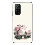 Le Balvo Xiaomi Mi 10 T Uyumlu Japon Bahçesi Baskılı Silikon Kılıf