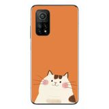 Le Balvo Xiaomi Mi 10 T Uyumlu Kedi Baskılı Silikon Kılıf
