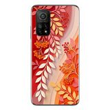 Le Balvo Xiaomi Mi 10 T Uyumlu Kırmızı Beyaz İğdeler Baskılı Silikon Kılıf