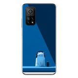 Le Balvo Xiaomi Mi 10 T Uyumlu Kulaklı Kedi Baskılı Silikon Kılıf