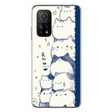 Le Balvo Xiaomi Mi 10 T Uyumlu Mavi Kedi Kardeşliği Baskılı Silikon Kılıf