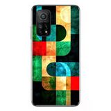 Le Balvo Xiaomi Mi 10 T Uyumlu Modern Çizgiler Baskılı Silikon Kılıf