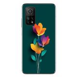 Le Balvo Xiaomi Mi 10 T Uyumlu Modernizimin Çicekleri Baskılı Silikon Kılıf