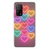 Le Balvo Xiaomi Mi 10 T Uyumlu Neon Kalpler Baskılı Silikon Kılıf