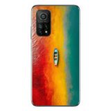 Le Balvo Xiaomi Mi 10 T Uyumlu Rengarenk Tekne Baskılı Silikon Kılıf