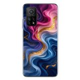Le Balvo Xiaomi Mi 10 T Uyumlu Renk Katranı Baskılı Silikon Kılıf