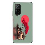 Le Balvo Xiaomi Mi 10 T Uyumlu Sahil Evi Baskılı Silikon Kılıf