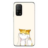 Le Balvo Xiaomi Mi 10 T Uyumlu Sarı Kedi Yanakları Baskılı Silikon Kılıf