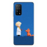 Le Balvo Xiaomi Mi 10 T Uyumlu Sarışın Çocuk ve Köpek Baskılı Silikon Kılıf
