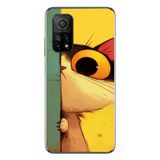 Le Balvo Xiaomi Mi 10 T Uyumlu Tek Gözlü Kedi Baskılı Silikon Kılıf