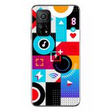 Le Balvo Xiaomi Mi 10 T Uyumlu Teknoloji Çizgileri Baskılı Silikon Kılıf