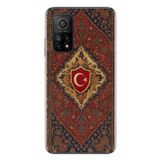 Le Balvo Xiaomi Mi 10 T Uyumlu Türkiye Bayraklı Halı Baskılı Silikon Kılıf