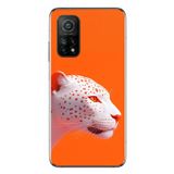 Le Balvo Xiaomi Mi 10 T Uyumlu Turuncu Kaplan Baskılı Silikon Kılıf