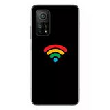 Le Balvo Xiaomi Mi 10 T Uyumlu Wifi Simgesi Baskılı Silikon Kılıf