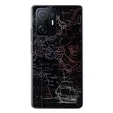 Le Balvo Xiaomi Mi 11 T-11 T Pro Uyumlu Denizci Dünya Haritası Baskılı Silikon Kılıf