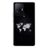 Le Balvo Xiaomi Mi 11 T-11 T Pro Uyumlu Dünya Haritası Uçuş Baskılı Silikon Kılıf