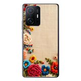 Le Balvo Xiaomi Mi 11 T-11 T Pro Uyumlu İşlemeli İğne Oyası Baskılı Silikon Kılıf