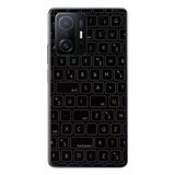 Le Balvo Xiaomi Mi 11 T-11 T Pro Uyumlu Klavye Tuşları Baskılı Silikon Kılıf