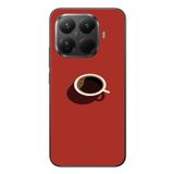 Le Balvo Xiaomi Mi 15T Pro Uyumlu Sade Kahve Kupası Baskılı Silikon Kılıf