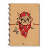 Le Color 17x24 cm Düz 200 Sayfa Köpek Eco Kraft Defter