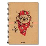 Le Color 17x24 cm Kareli 200 Sayfa Köpek Eco Kraft Defter