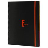 Le Color 2012215/1 Siyah A5 Elegance Spiralli Çizgili Defter