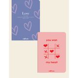 Le Color 2'li Kalp Sevgili Defter Seti