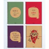 Le Color 4'lü Spiralli A4 Sert Kapak Düz 200 Sayfa Defter Seti