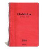 Le Color A4 Kareli Kırmızı Manilla Ofis Defter