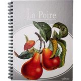 Le Color Armut Desen 2+1 Kareli & Çizgili 235X300 Spiralli Defter - Renkli