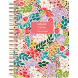 Le Color Botanical Spiralli Defter Kareli Kırmızı 17 x 24 cm