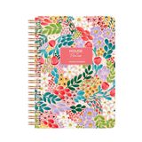 Le Color Botanical Spiralli Defter Kareli Kırmızı 17x24 cm