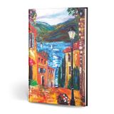 Le Color Çizgili Göl Creamona Amalfi Dokulu Mini Defter