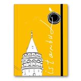 Le Color Çizgili Lastikli Galata Renkli İstanbul Defter