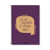 Le Color Eco Kraft Sp A4 Düz Defter Mor