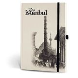 Le Color Eski İstanbul Journal Çizgili Lastikli Çemberlitaş Defter